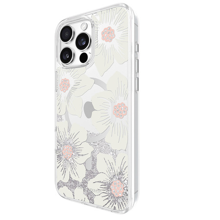 Kate Spade New York Liquid Glitter MagSafe - Etui iPhone 16 Pro Max (Hollyhock Floral) (KS054616)