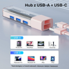 Unitek hub dwukierunkowy USB C/USB A 5Gbps, 4x USB A różowy (H1319APK01)