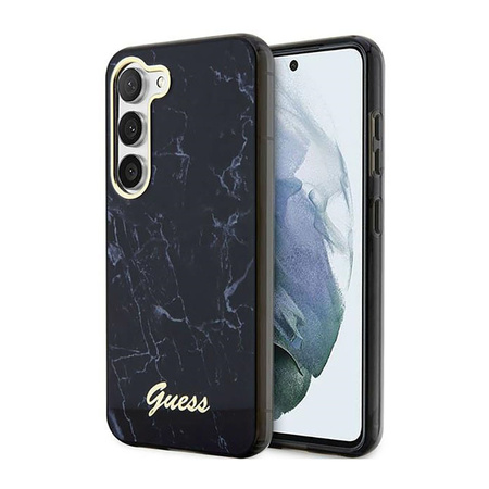 Guess Marble Collection - Etui Samsung Galaxy S23+ (czarny) (GUHCS23MPCUMAK)