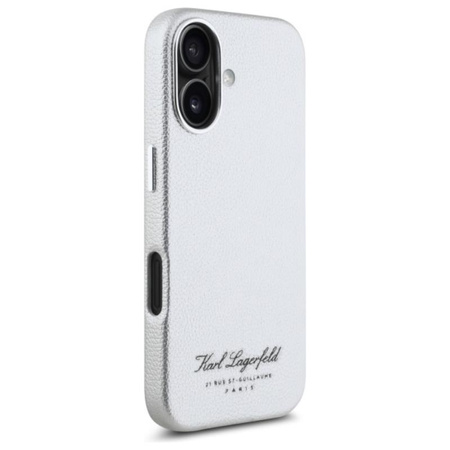 Karl Lagerfeld Hotel RSG - Etui iPhone 16 (szary) (KLHCP16SPGWCMKHG)