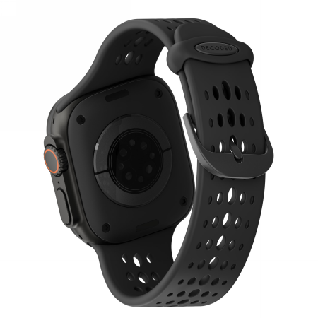 Decoded Silicone Ares O Band - silikonowy pasek do Apple Watch 44/46/49 mm (black) (D26AWS46ABS1BK)