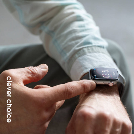 Crong Liquid - Pasek do Apple Watch 44/45/46/49 mm (grafitowy) (CRG-44LQB-GRP)