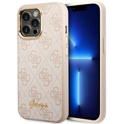 Guess 4G Metal Camera Outline Case – Etui iPhone 14 Pro (Różowy) (GUHCP14LHG4SHP)