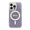 Guess 4G MagSafe - Etui iPhone 14 Pro (Purpurowy) (GUHMP14LH4STU)