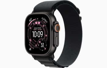 Apple Watch Ultra 3 Cellular Koperta czarny 49mm opaska Alpine czarna S (MF0Q4QP/A)