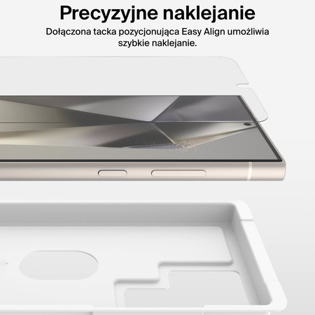Belkin Szkło na Samsung S25 Ultra, InvisiGlass, z aplikatorem (OVB050HQ)