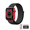 Crong Nylon Reflex - Pasek sportowy do Apple Watch 38/40/41/42 mm (czarny) (CRG-40RFB-BLK)