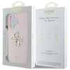 Guess Grained Big 4G Logo Small Classic Logo - Etui do iPhone 16 (różowy) (GUHCP16SPGT4MBP)