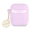 Guess 4G Charms Silicone Case  - Etui AirPods (Purple) (GUA2LSC4EU)