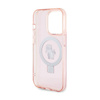 Karl Lagerfeld Ring Stand Karl & Choupette MagSafe - Etui iPhone 15 Pro (różowy) (KLHMP15LHMRSKCP)