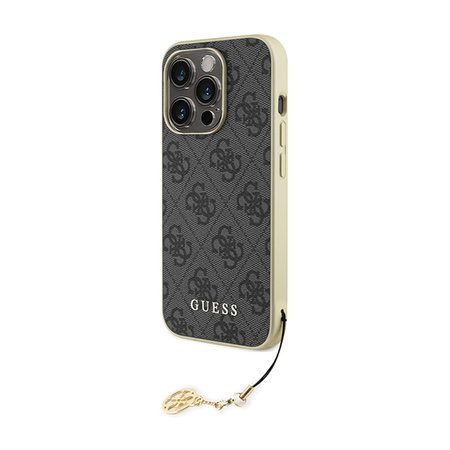 Guess 4G Charms Collection - Etui iPhone 15 Pro (szary) (GUHCP15LGF4GGR)