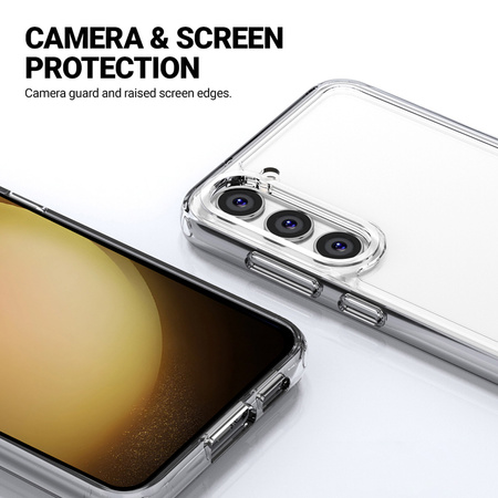 Crong Crystal Shield Cover - Etui Samsung Galaxy S23 (przezroczysty) (CRG-CSHC-SGS23-TRS)