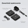 Unitek Przedłużacz USB-C na 4× USB-A przez Ethernet, zasięg do 150 m 480Mbps (U1222ABK01-EU)