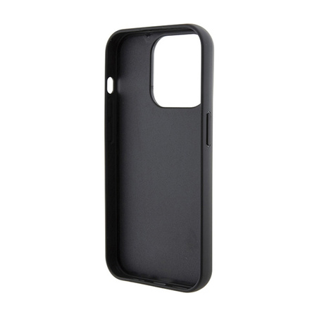 Karl Lagerfeld Gripstand Saffiano Choupette Pins - Etui iPhone 15 Pro Max (czarny) (KLHCP15XGSACHPK)