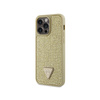 Guess Rhinestone Triangle - Etui iPhone 14 Pro Max (złoty) (GUHCP14XHDGTPD)