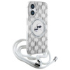 Karl Lagerfeld IML Crossbody Monogram Karl & Choupette Head MagSafe - Etui iPhone 16 (przezroczysty) (KLHMP16SHCKCKLCT)
