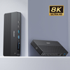 Unitek Stacja dokująca 13w1 MST HDMI DP 8K PD 100W - czarny (D1104A01)