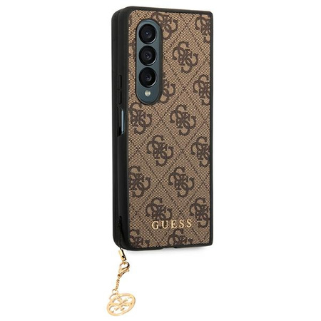 Guess 4G Charms Collection - Etui do Samsung Galaxy Z Fold 4 (brązowy) (GUHCZFD4GF4GBR)