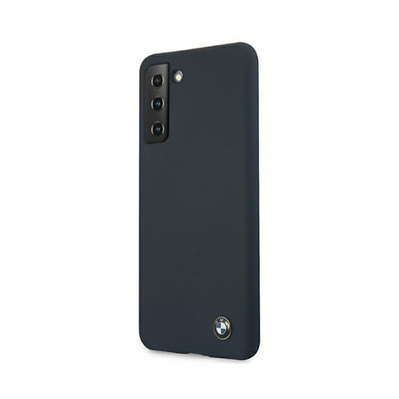BMW Silicone Signature Logo - Etui Samsung Galaxy S21+ (granatowy) (BMHCS21MSILNA)