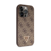 Guess Crossbody 4G Metal Logo - Etui iPhone 14 Pro (brązowy) (GUHCP14LP4TDSCPW)