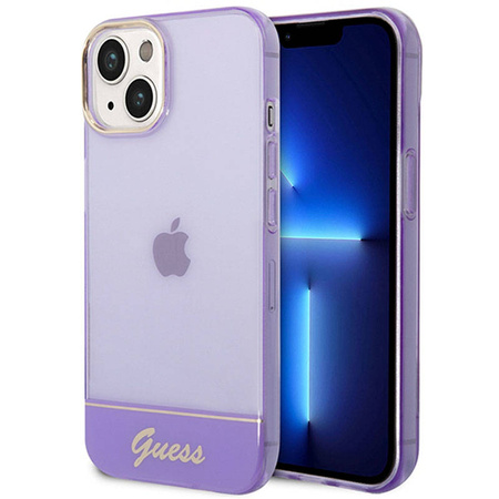Guess Translucent - Etui iPhone 14 Plus (fioletowy) (GUHCP14MHGCOU)