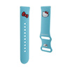 Hello Kitty Silicone Kitty Head - Pasek uniwersalny do smartwatcha 22 mm (niebieski) (HKUWLSCHBLB)