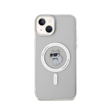 Karl Lagerfeld IML Choupette MagSafe - Etui iPhone 15 Plus (przezroczysty) (KLHMP15MHFCCNOT)