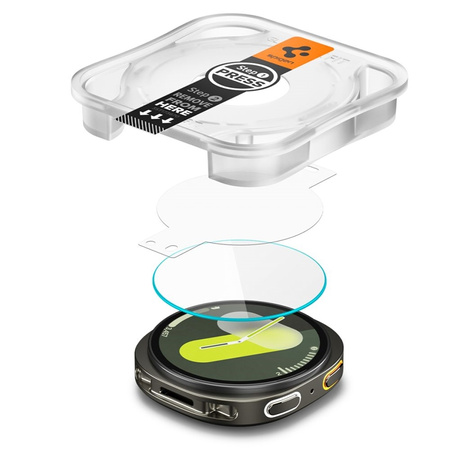 Spigen GLAS.TR EZ FIT 2-Pack - Szkło hartowane do Samsung Galaxy Watch 8 44 mm (2 szt) (AGL09876)