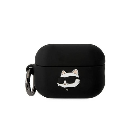 Karl Lagerfeld Silicone NFT Choupette Head 3D - Etui AirPods Pro 2 (czarny) (KLAP2RUNCHK)