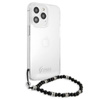 Guess Black Pearl Strap - Etui iPhone 13 Pro Max (przezroczysty) (GUHCP13XKPSBK)