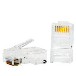 Unitek Wtyk modularny RJ45 (8P8C) Cat. 5e 100 szt. - przezroczysty (Y-OT18TP)