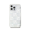DKNY Liquid Glitter Multilogo - Etui iPhone 15 Pro Max (biały) (DKHCP15XLCPEPT)