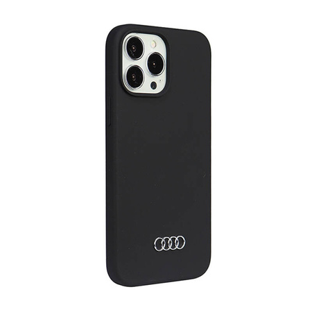 Audi Silicone Case - Etui iPhone 13 Pro Max (Czarny) (AU-LSRIP13PM-Q3/D1-BK)