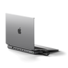 Satechi Dual Dock Stand - stacja dokująca do MacBook z podwójnym USB-C (USB-C PD 75W, 2x USB-C 5Gbps i 10 Gbps, 2x HDMI 2.0, 1x DisplayPort 1.4, 2x USB-A 5Gbps i 10 Gbps, Gigabit Ethernet, 1x M.2 SATA/NVMe SSD Port) (space gray) (ST-DDSM)