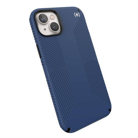 Speck Presidio2 Grip - Antypoślizgowe etui iPhone 15 Plus / 14 Plus (Coastal Blue / Black / White) (150116-9974)