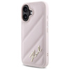 Karl Lagerfeld Quilted Signature - Etui iPhone 16 (różowy) (KLHCP16SPQDSMGP)