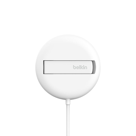 Belkin Ładowarka magnetyczna, Qi2 15W, rozkładana, zasilacz 20W, biała (WIA011KQWH)