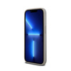 DKNY Leather Mono Stripe & Metal Logo - Etui iPhone 15 Pro Max (beżowy) (DKHCP15XPRTHSLE)
