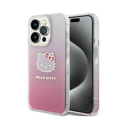 Hello Kitty IML Gradient Electrop Kitty Head - Etui iPhone 13 Pro Max (różowy) (HKHCP13XHDGKEP)