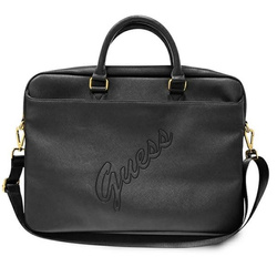 Guess Saffiano Script Computer Bag – Torba na notebooka 15” (czarny) (GUCB15PUSASBK)