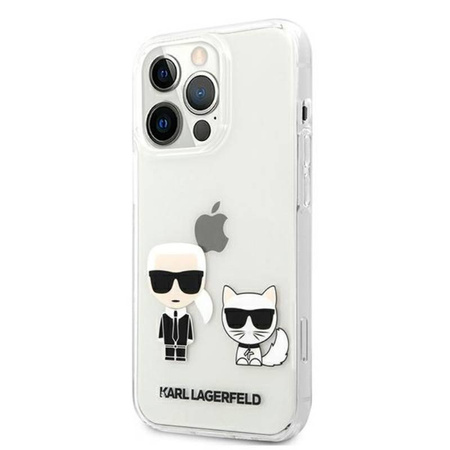 Karl Lagerfeld Ikonik & Choupette - Etui iPhone 13 Pro Max (przezroczysty) (KLHCP13XCKTR)