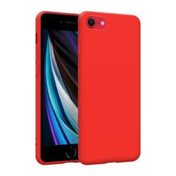 Crong Color Cover - Etui iPhone SE (2022/2020) / 8 / 7 (czerwony) (CRG-COLR-IP8-RED)