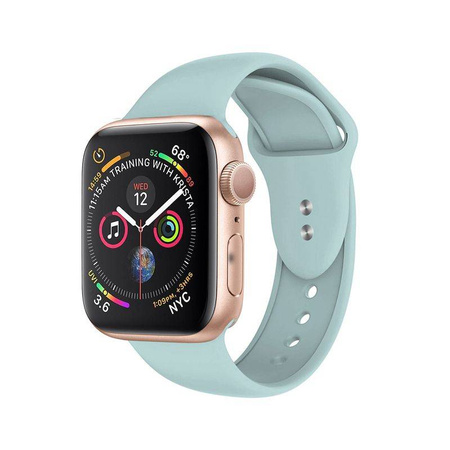 Crong Liquid - Pasek do Apple Watch 38/40/41/42 mm (miętowy) (CRG-40LQB-GRN)