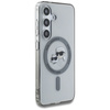Karl Lagerfeld Button Karl & Choupette Heads Printed Logo MagSafe - Etui Samsung Galaxy S25+ (czarny) (KLHMS25MHLSKCK)