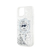 Karl Lagerfeld Liquid Glitter Choupette Head MagSafe - Etui iPhone 15 / 14 / 13 (przezroczysty) (KLHMP15SLGCHSGH)