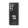 Karl Lagerfeld NFT Saffiano Monogram Ikonik Pin - Etui Samsung Galaxy Z Fold 5 (czarny) (KLHCZFD5SAPKINPK)