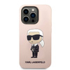 Karl Lagerfeld Silicone NFT Ikonik MagSafe - Etui iPhone 14 Pro Max (różowy) (KLHMP14XSNIKBCP)