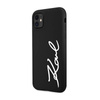 Karl Lagerfeld Silicone Signature - Etui iPhone 11 (Czarny) (KLHCN61SKSVGK)