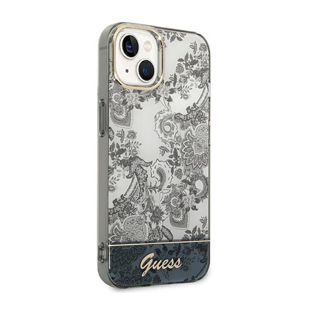 Guess Porcelain Collection - Etui iPhone 14 Plus (szary) (GUHCP14MHGPLHG)