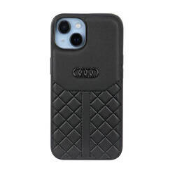 Audi Genuine Leather - Etui iPhone 14 (Czarny) (AU-TPUPCIP14-Q8/D1-BK)